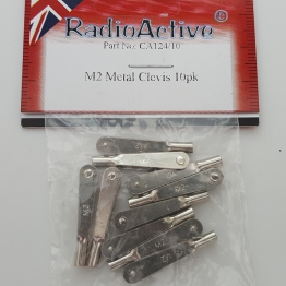 Radio Active 2mm Metal Clevis Pk10