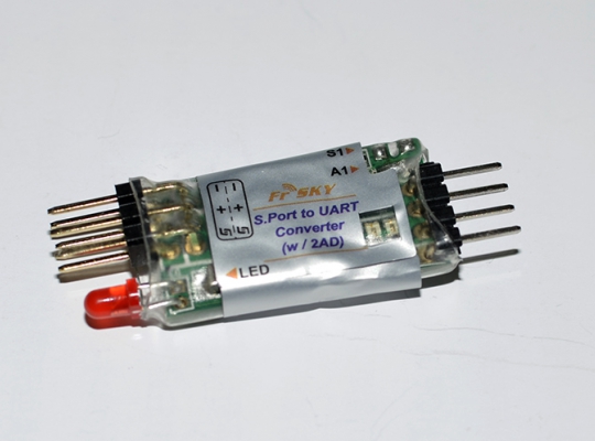 FrSky S.Port to UART converter with 2 ADC ports (SP2UART)
