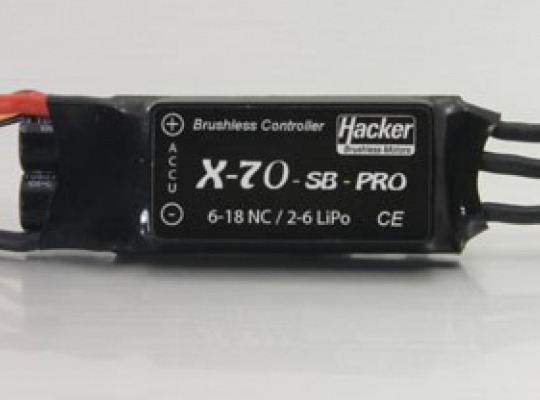 Hacker X70 SB Pro Speed controllers