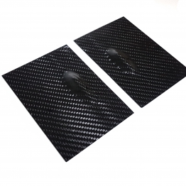 Carbon Servo Cover with Tear Drop ref 018