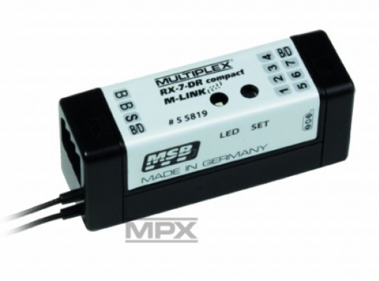 Multiplex  RX-7-DR Compact M-Link 2.4Ghz Receiver #55819