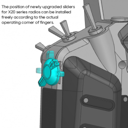 FrSky X20 Lever Position Adjustable Side Sliders
