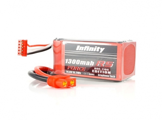 Infinity 1300mAh RS Force 14.8V 4S Lipo Battery Pack