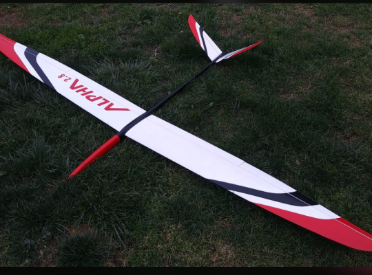 TJIRC Alpha 2.8Metre F3F Glider