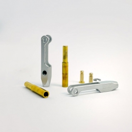 Aluminium M2.5 Clevis With Clearence and 2mm Brass Adapter