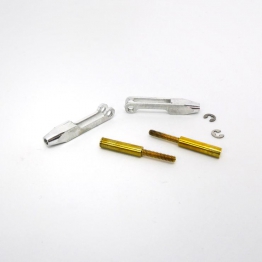 Aluminium M2 Clevis with Clearence and 2mm Threaded Brass Adapter