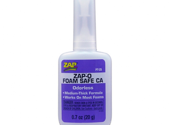ZAP-O Foam Safe ODOURLESS CA Medium Viscosity 0.7oz 20gm